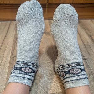 Gray Patterned Socks